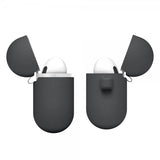 Elago AirPods 3 -silikonisuojakuori ripustimella, tummanharmaa