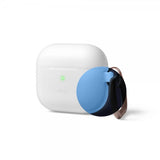 Elago AirPods 3 -silikonisuojakuori ripustimella, Nightglow Blue