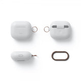 Elago AirPods 3 -silikonisuojakuori ripustimella, Nightglow Blue