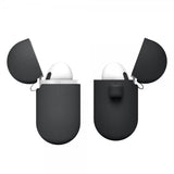 Elago AirPods 3 -silikonisuojakuori ripustusrenkaalla, musta