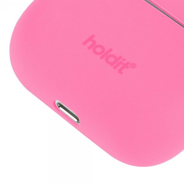 Holdit AirPods 3 -kuori silikonia, Bright Pink