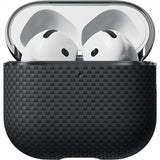 Pitaka AirPods 4 -kuori aramidihiilikuitu musta/harmaa