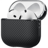 Pitaka AirPods 4 -kuori aramidihiilikuitu musta/harmaa