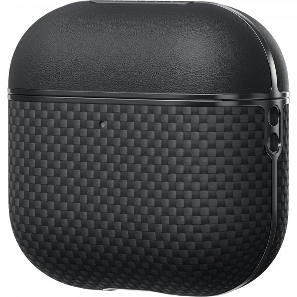 Pitaka AirPods 4 -kuori aramidihiilikuitu musta/harmaa