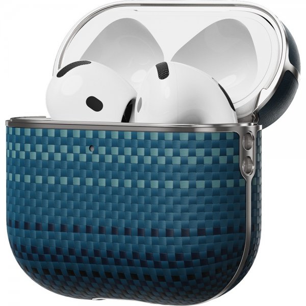 Pitaka AirPods 4 -kuori aramidihiilikuitua, Moonrise