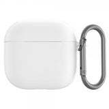 AirPods 4 Silikonisuojakuori Karabiinihaalla, valkoinen