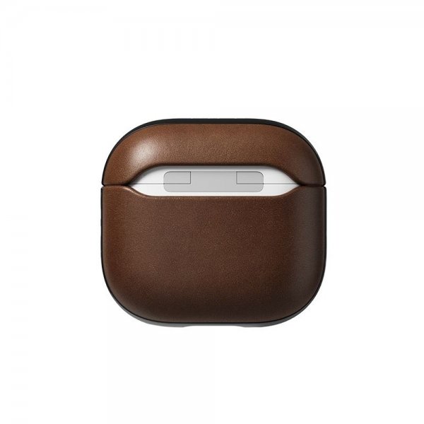 Nomad AirPods 4 Kuori Modern Leather Case Ruskea