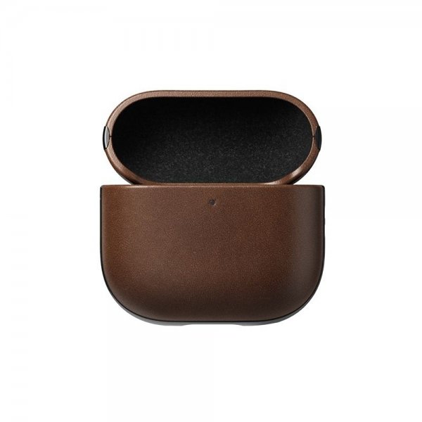 Nomad AirPods 4 Kuori Modern Leather Case Ruskea