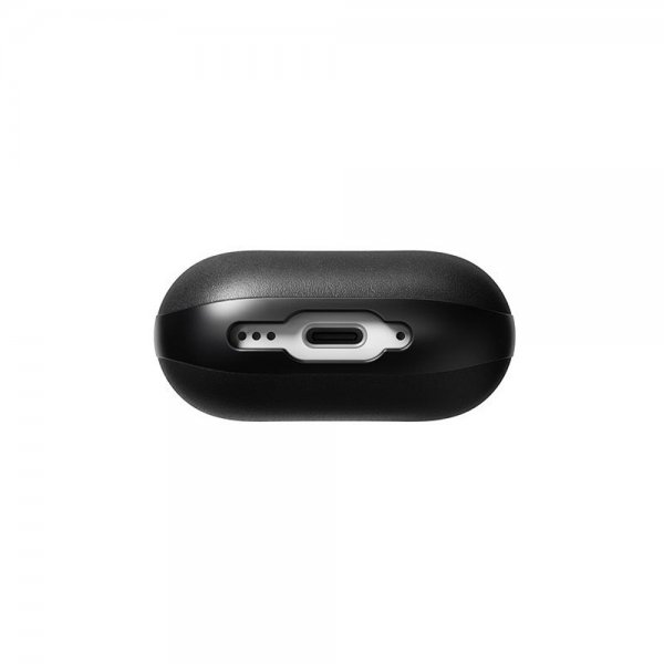 Nomad AirPods 4 -kuori, Modern Leather Case, musta