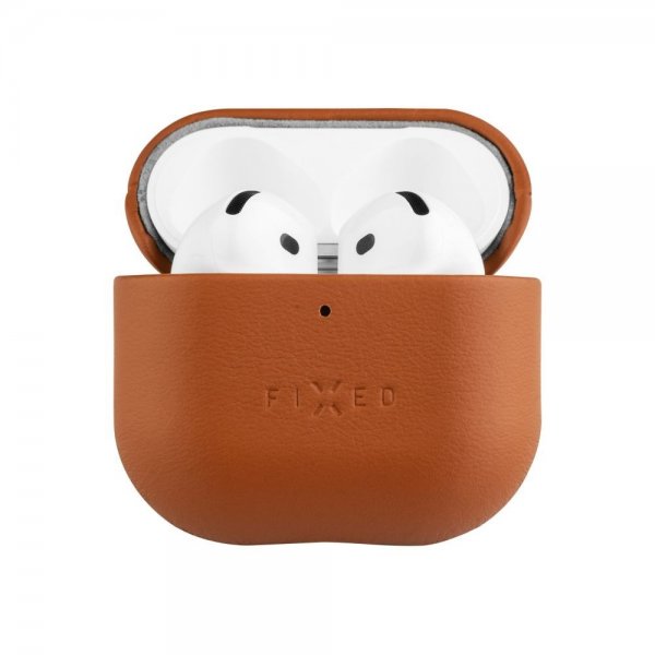 Kiinteät AirPods 4 Kuoret PodsLeather Ruskea