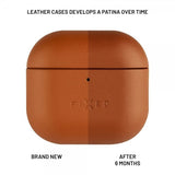 Kiinteät AirPods 4 Kuoret PodsLeather Ruskea