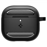 Spigen AirPods 4 Rugged Armor -kuoret, mattamusta