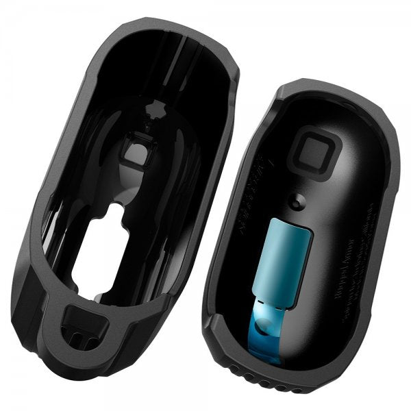 Spigen AirPods 4 Rugged Armor -kuoret, mattamusta