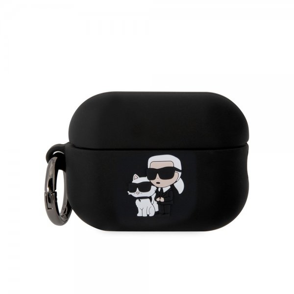 Karl Lagerfeld AirPods Pro 2 Kuori 3D Logo Musta