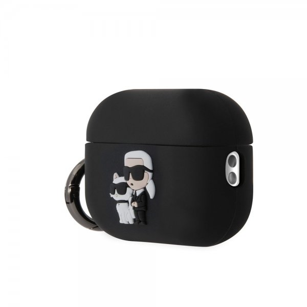 Karl Lagerfeld AirPods Pro 2 Kuori 3D Logo Musta
