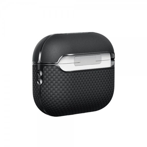 Pitaka AirPods Pro 2 Kuori Aramidi Kuitu Musta/Harmaa