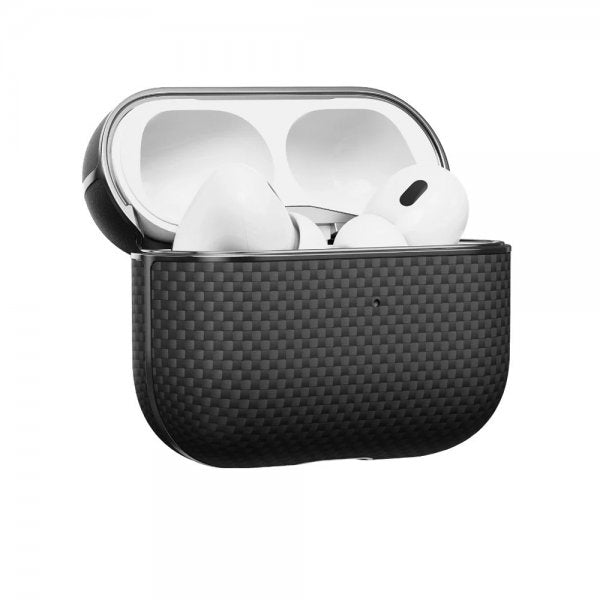 Pitaka AirPods Pro 2 Kuori Aramidi Kuitu Musta/Harmaa