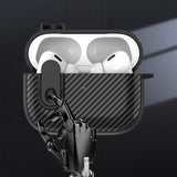 AirPods Pro 2 -kuoret, hiilikuitukuvio, keltainen