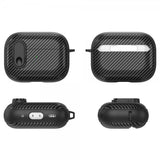 AirPods Pro 2 -kuoret, hiilikuitukuvio, vaaleanvihreä