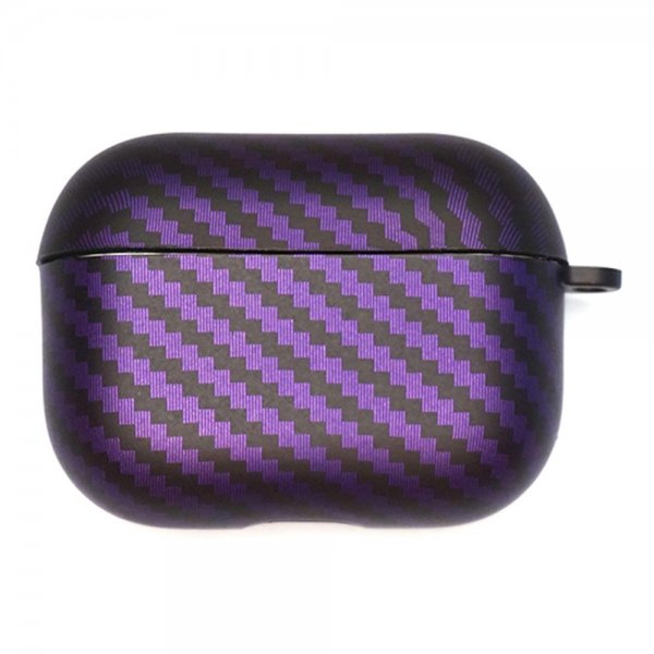 AirPods Pro 2 -kuoret, hiilikuitukuvio, musta-violetti