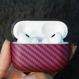 AirPods Pro 2 -kuoret, hiilikuitukuvio, musta magenta
