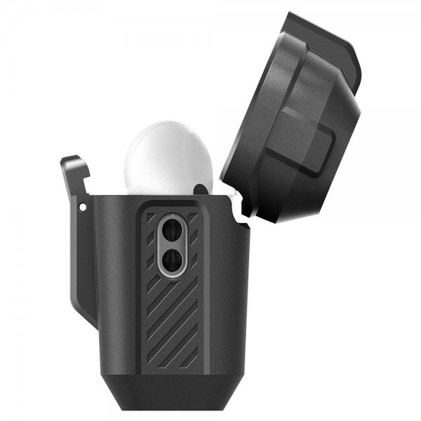 Spigen AirPods Pro 2 -kuori Lock Fit Matte Black