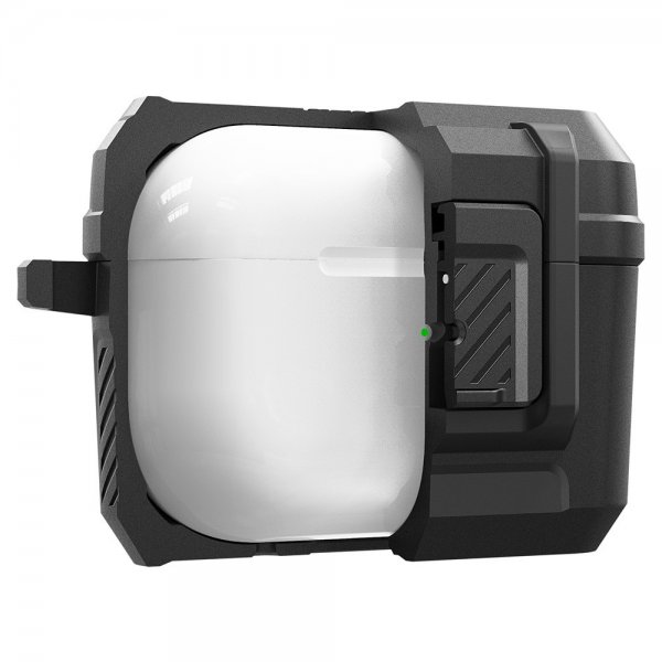 Spigen AirPods Pro 2 -kuori Lock Fit Matte Black
