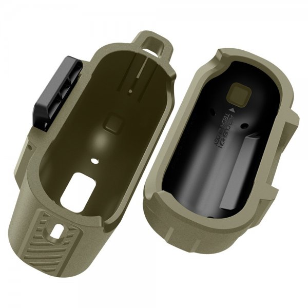 Spigen AirPods Pro 2 -kuori Lock Fit Vintage Khaki