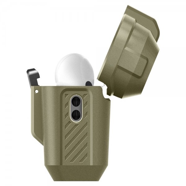 Spigen AirPods Pro 2 -kuori Lock Fit Vintage Khaki