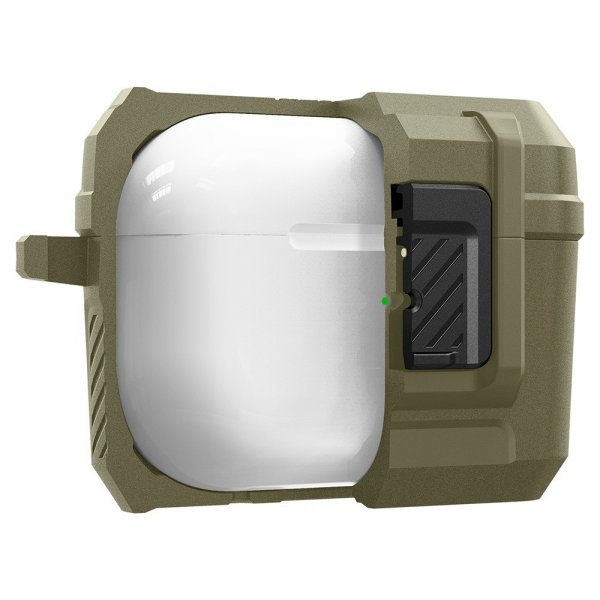 Spigen AirPods Pro 2 -kuori Lock Fit Vintage Khaki
