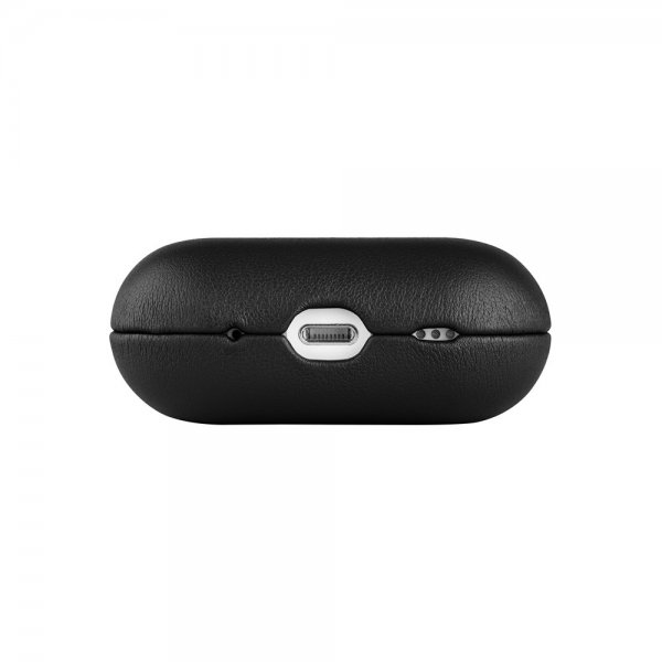 Kiinteät AirPods Pro 2 -kuoret PodsLeather MagSafe Musta