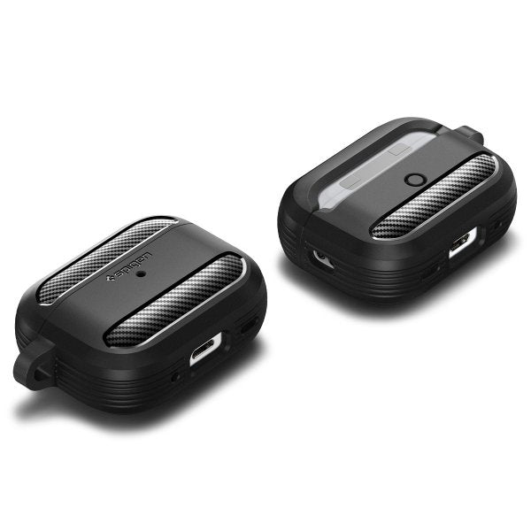 Spigen AirPods Pro 2 -kuoret Rugged Armor Matte Black