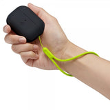 Spigen AirPods Pro 2 -kuoret, Silicone Fit + Strap, musta