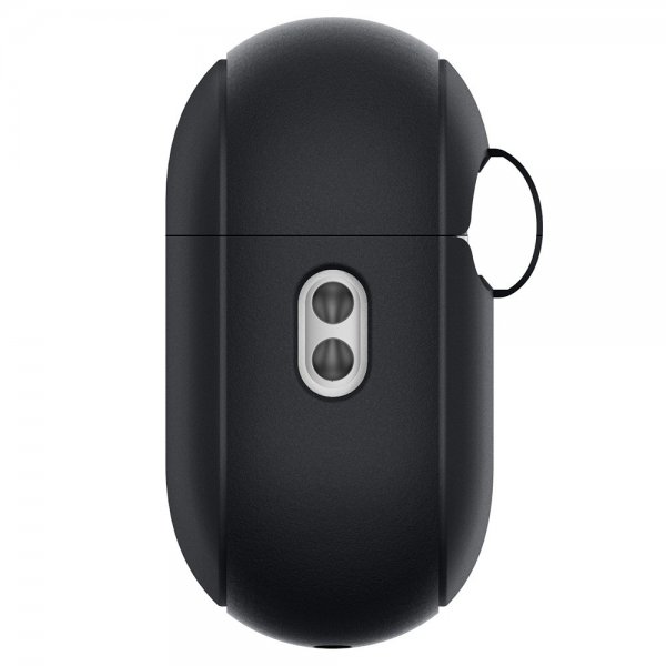 Spigen AirPods Pro 2 -kuoret, Silicone Fit + Strap, musta