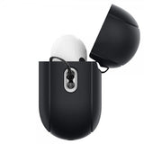 Spigen AirPods Pro 2 -kuoret, Silicone Fit + Strap, musta