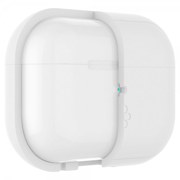 Spigen AirPods Pro 2 -kuoret, Silicone Fit + Strap, valkoinen