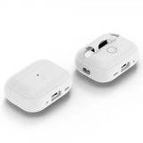 Spigen AirPods Pro 2 -kuoret, Silicone Fit + Strap, valkoinen