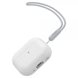 Spigen AirPods Pro 2 -kuoret, Silicone Fit + Strap, valkoinen