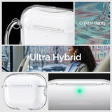 Spigen AirPods Pro 2 -kuori Ultra Hybrid Crystal Clear