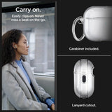 Spigen AirPods Pro 2 -kuori Ultra Hybrid Crystal Clear