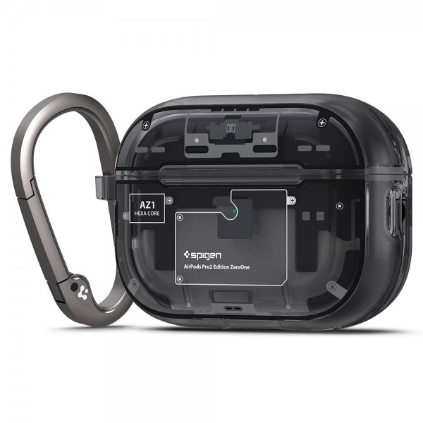 Spigen AirPods Pro 2 -kuori Ultra Hybrid Zero One MagFit, musta