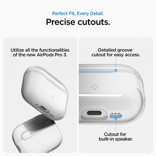 Spigen AirPods Pro 3 Kuoret Liquid Crystal Crystal Clear