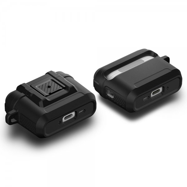 Spigen AirPods Pro 3 -kuoret Lock Fit Mattamusta