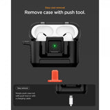 Spigen AirPods Pro 3 -kuoret Lock Fit Mattamusta