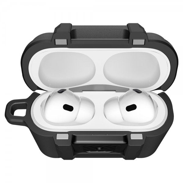 Spigen AirPods Pro 3 -kuoret Lock Fit Mattamusta