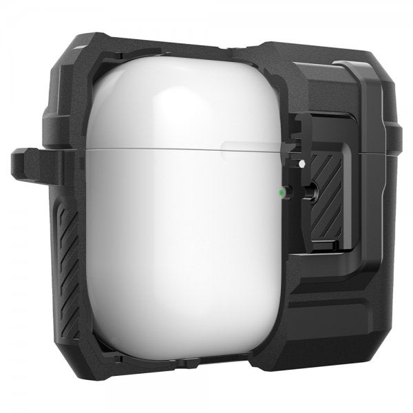 Spigen AirPods Pro 3 -kuoret Lock Fit Mattamusta