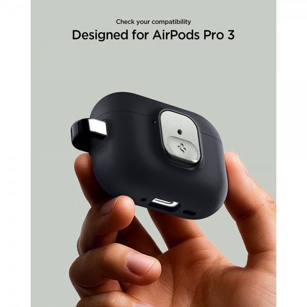 Spigen AirPods Pro 3 -kuoret Nano Pop Black Sesame