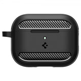 Spigen AirPods Pro 3 Rugged Armor -kuori, mattamusta