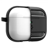 Spigen AirPods Pro 3 Rugged Armor -kuori, mattamusta