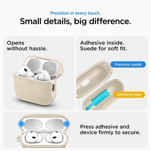 Spigen AirPods Pro 3 Urban Fit Dune Beige -kuoret